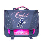 Bagtrotter Cartable 38 cm Cybel Cheval / Licorne Marine et Rose Bagtrotter