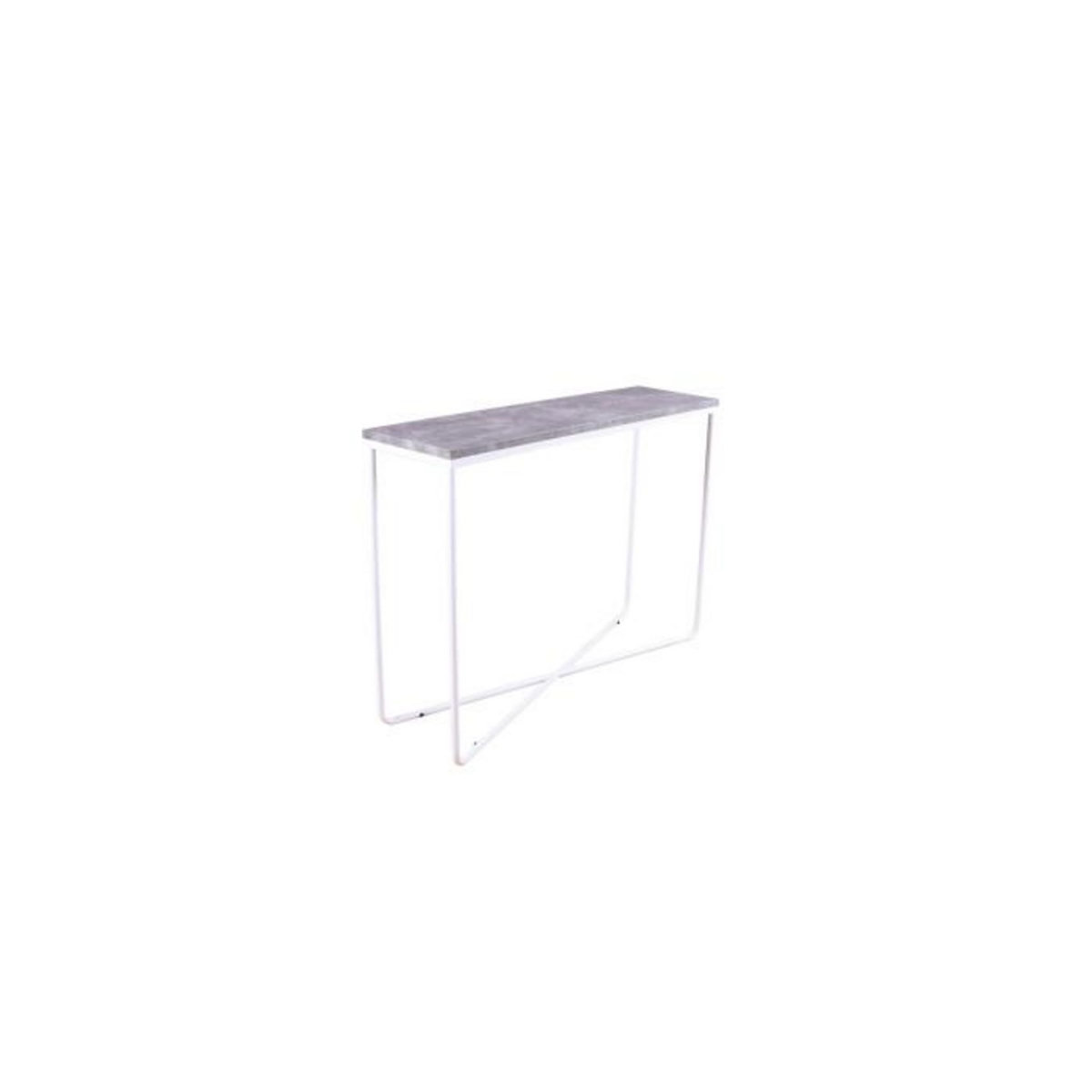 Paris Prix Console Design  Palace  110cm Gris Foncé & Blanc