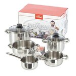 INOXIBAR Batterie de Cuisine Inoxibar en Acier Inoxydable 5 pièces
