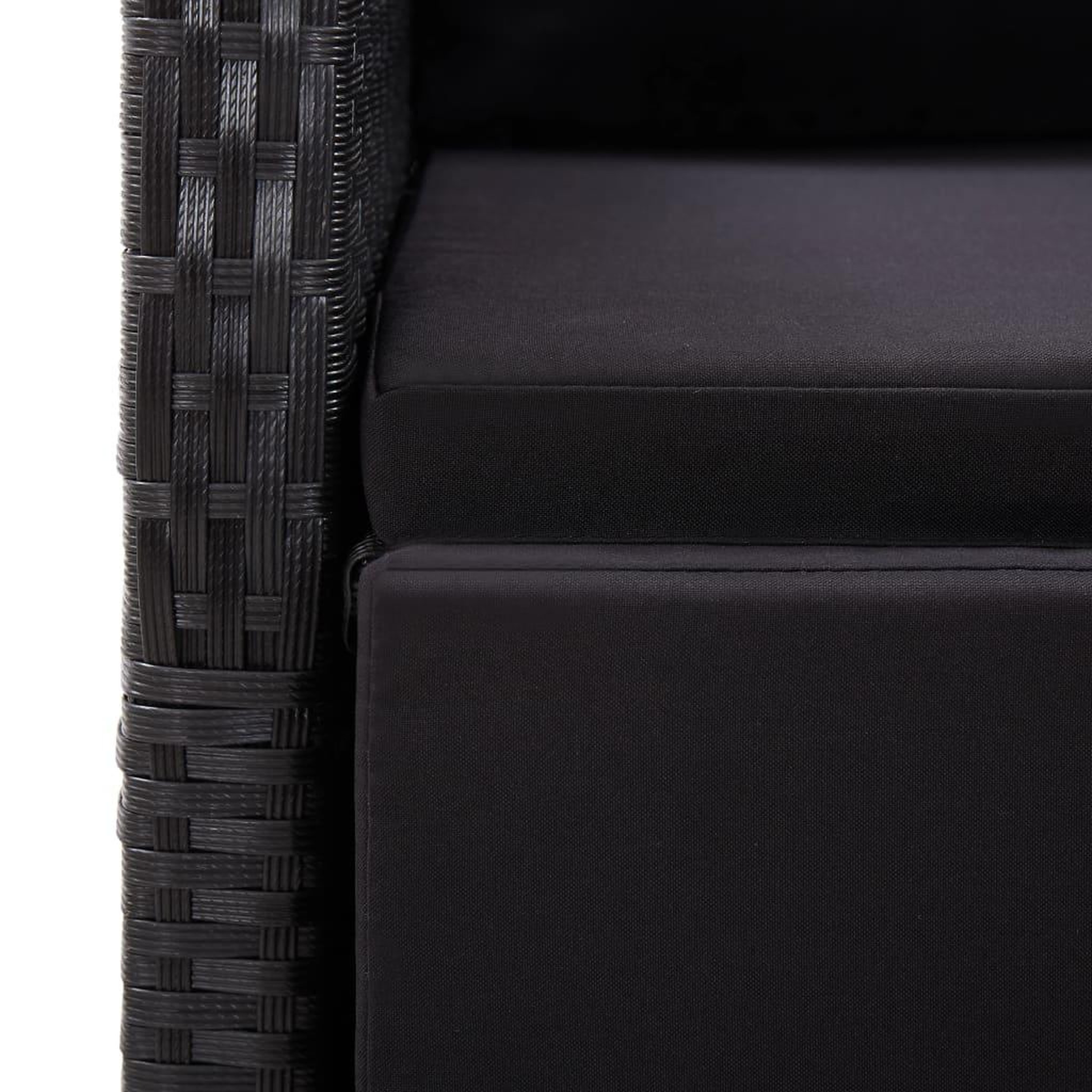 Voir la diapositive 4 : VIDAXL Ensemble a manger de jardin 3 pcs Noir