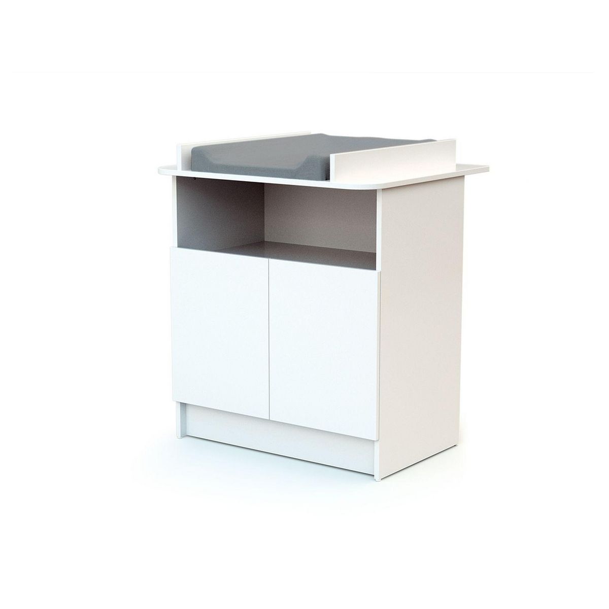 Commode à langer 2 Portes Blanc