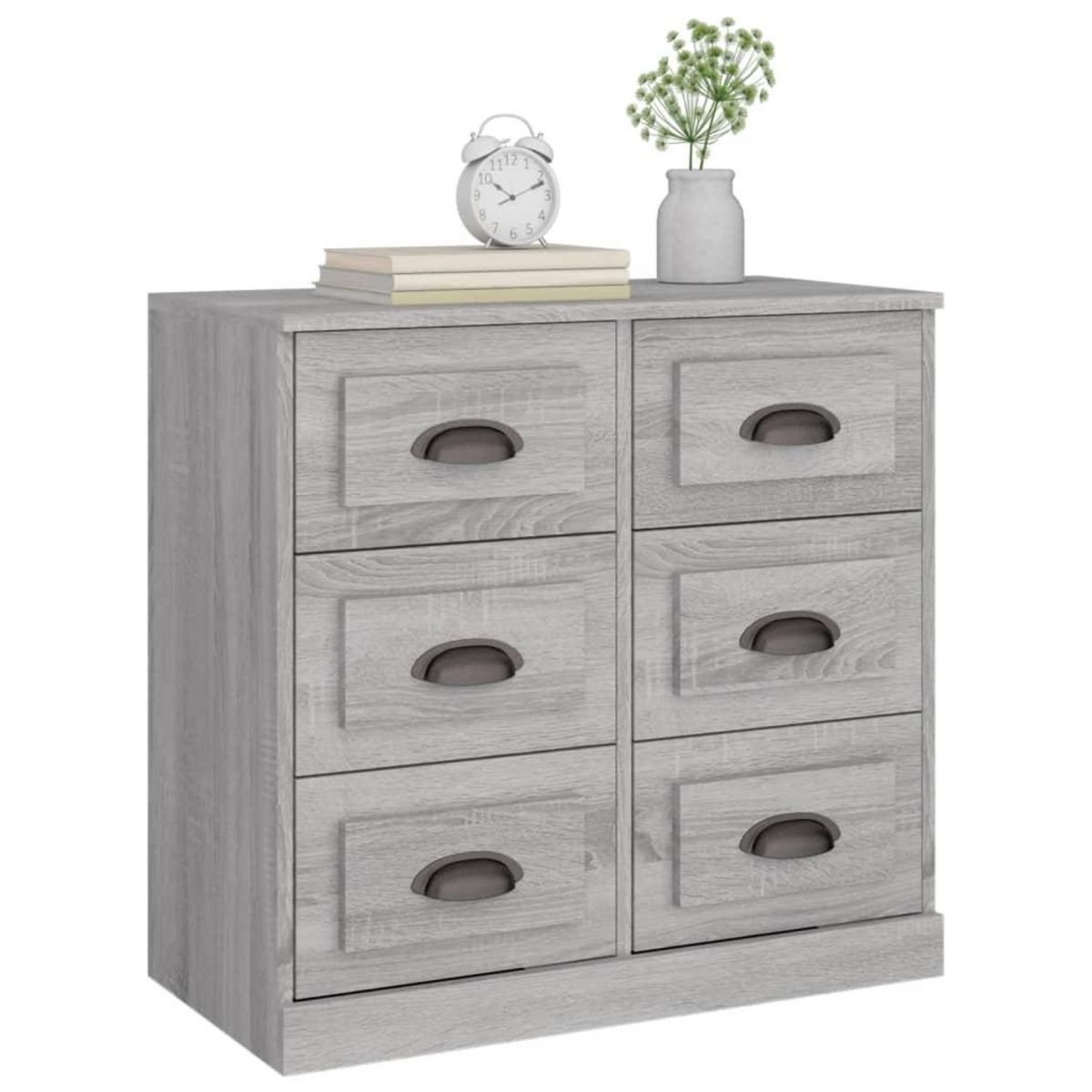 VIDAXL Buffet sonoma gris 70x35,5x67,5 cm bois d'ingenierie