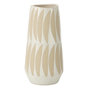 Voir la diapositive 1 : Paris Prix Vase Déco en Grès  Kai  32cm Beige & Blanc