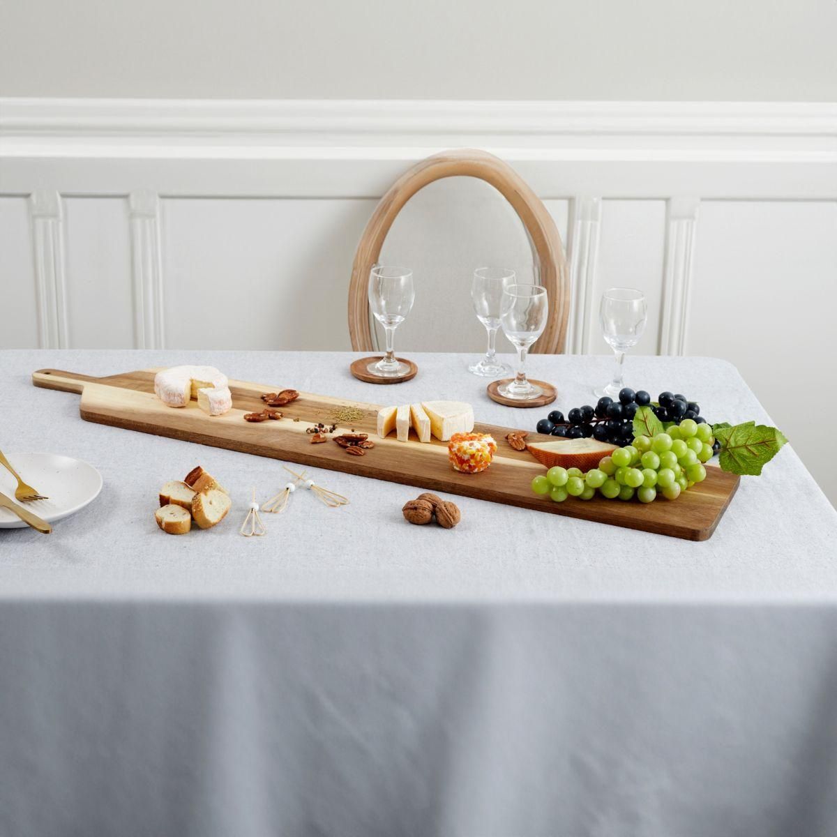 The Home Deco Factory Planche à découper acacia 1m