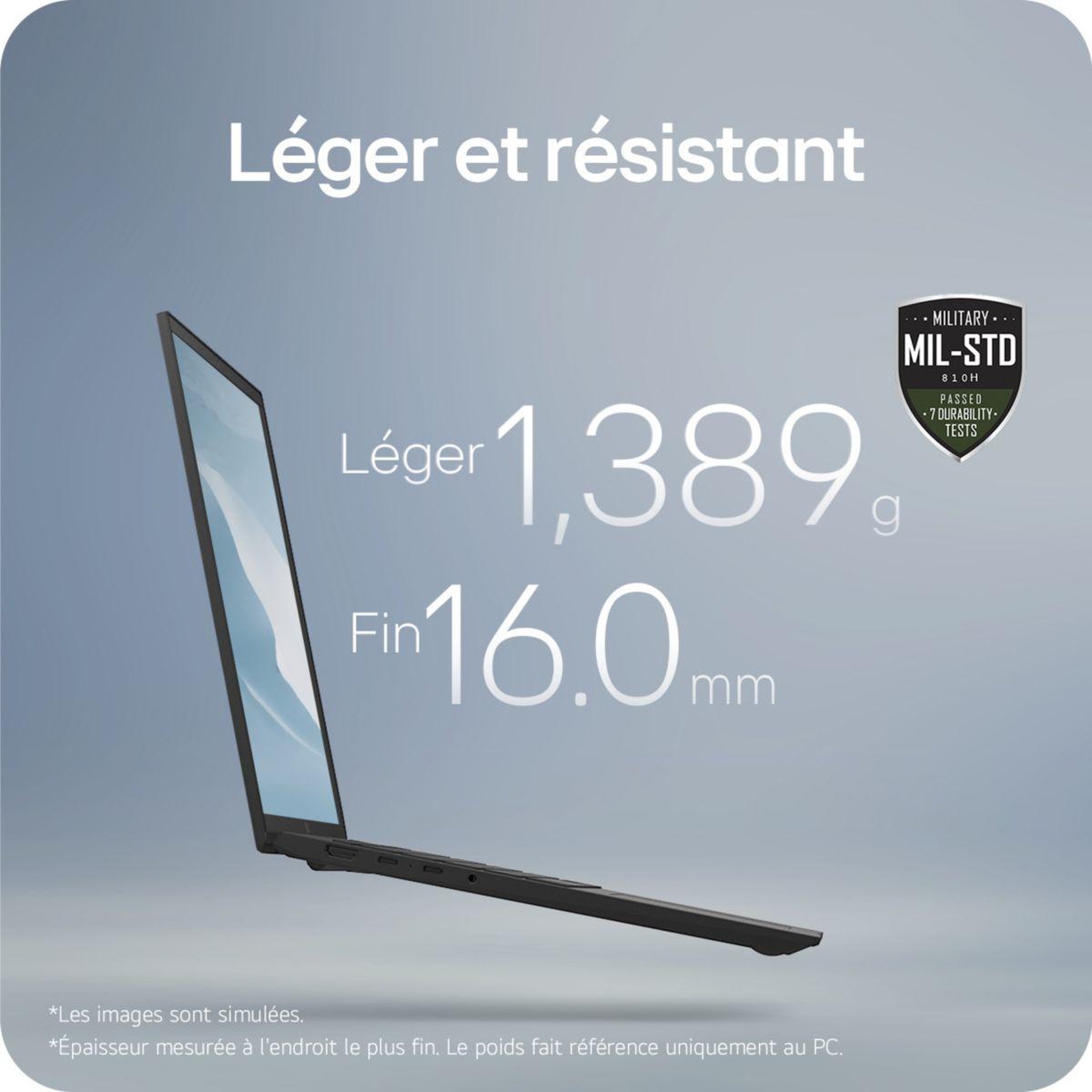 Voir la diapositive 5 : LG Ordinateur portable Gram  17Z90TL-G.AU8BF Copilot+