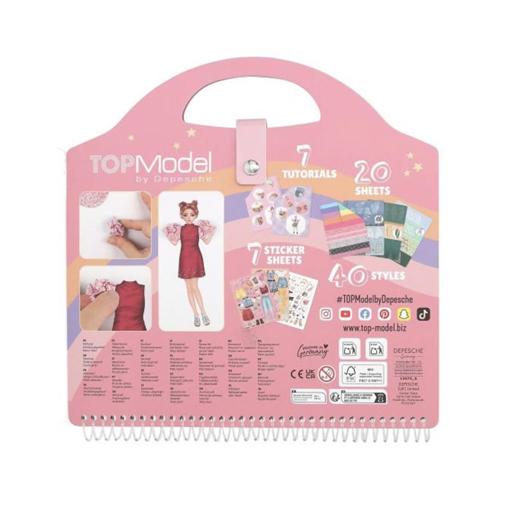 Voir la diapositive 3 : TOP MODEL TOPModel Dress Me Up livre de collages