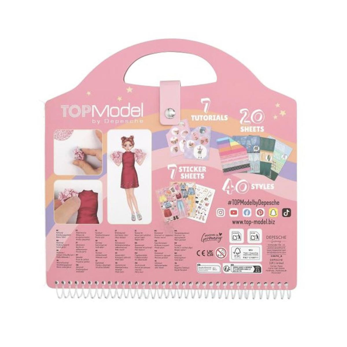 TOP MODEL TOPModel Dress Me Up livre de collages
