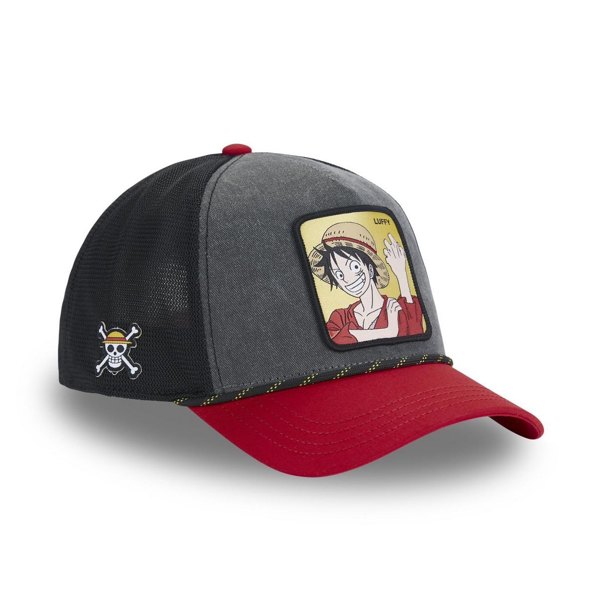 CAPSLAB Casquette trucker avec filet finitions premium One Piece Mugiwara