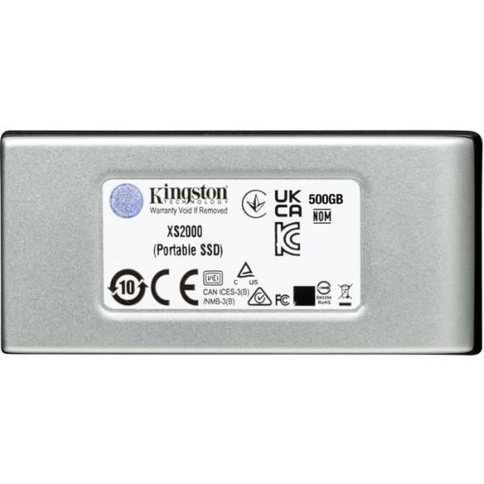 Voir la diapositive 3 : Kingston Disque SSD externe Kingston XS2000 500 Go