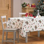 Voir la diapositive 2 : Douceur d'Intérieur Nappe rectangulaire antitache et infroissable Flore d'hiver - 150 x 240 cm - Blanc et vert