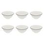 Voir la diapositive 1 : SECRET DE GOURMET Lot de 6 Bols en Porcelaine  Lunova  15cm Blanc