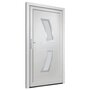 Voir la diapositive 4 : VIDAXL Porte d'entree Blanc 98x208 cm PVC
