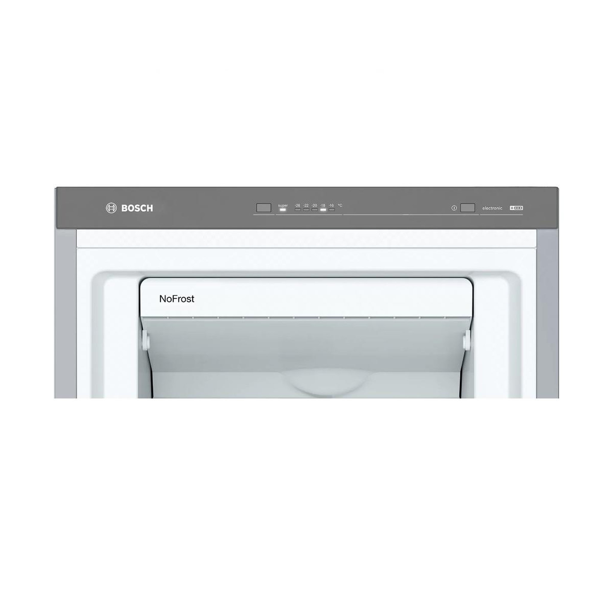 Voir la diapositive 3 : BOSCH Congélateur armoire 60cm 242l  nofrost gris - gsn36vlep