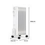 Voir la diapositive 4 : OCEANIC Radiateur électrique bain d'huile 1500W OCEANIC - 3 puissances - 7 éléments - Blanc - Mobile
