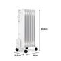 Voir la diapositive 4 : OCEANIC Radiateur électrique bain d'huile 1500W OCEANIC - 3 puissances - 7 éléments - Blanc - Mobile