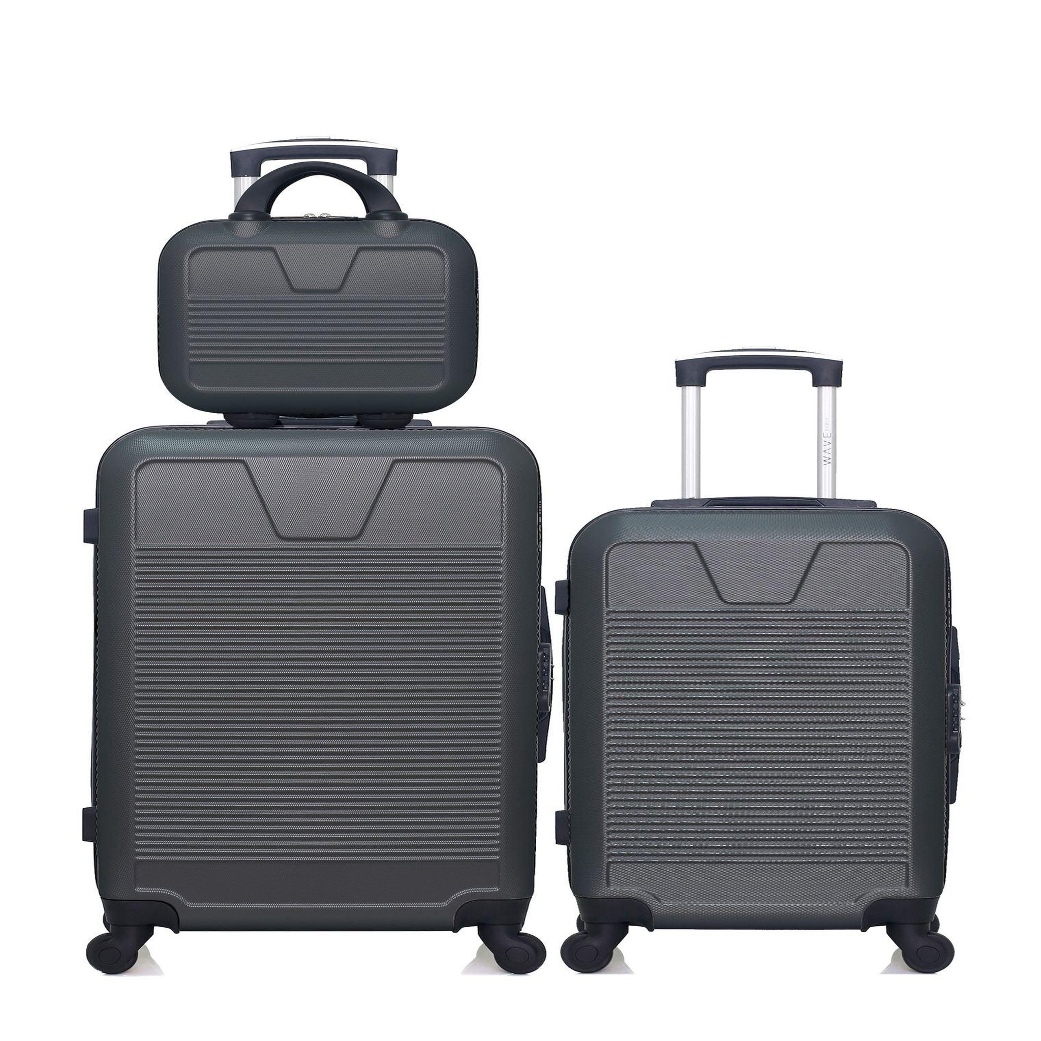 WAVE PARIS Wave paris - lot de 3 - valise weekend, valise cabine et vanity selenga