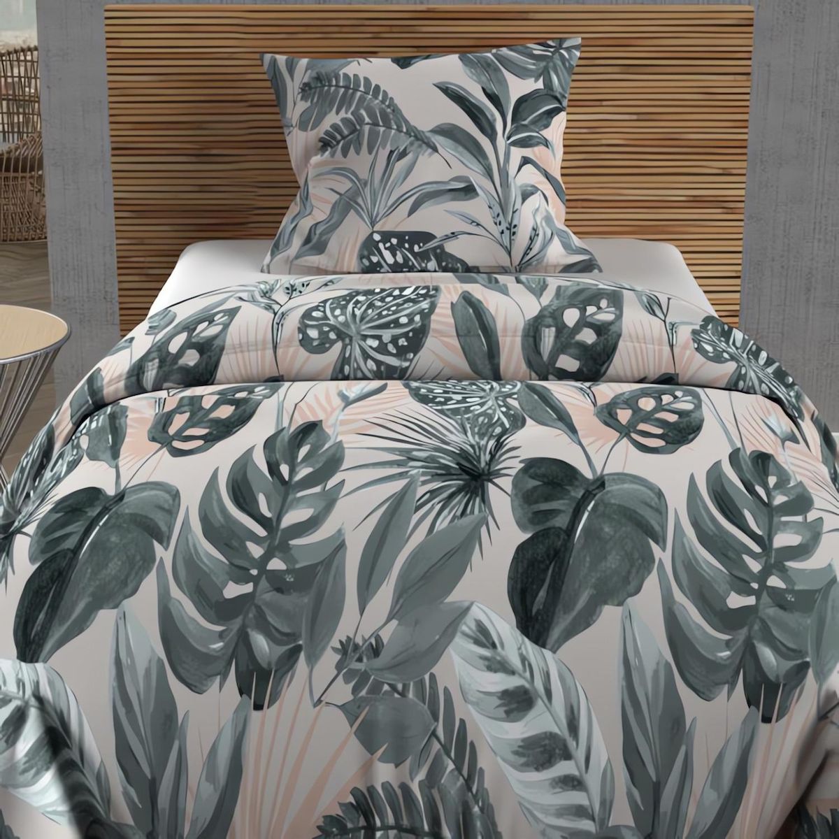 SOLEIL D'OCRE Parure housse de couette coton 57 fils TROPIC, par Soleil d'ocre