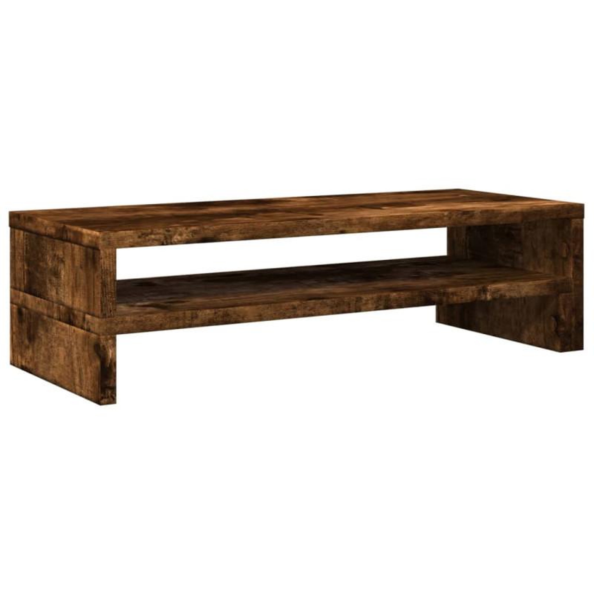 Voir la diapositive 6 : VIDAXL Support de moniteur chêne fumé 54x22x15 cm bois d ingénierie
