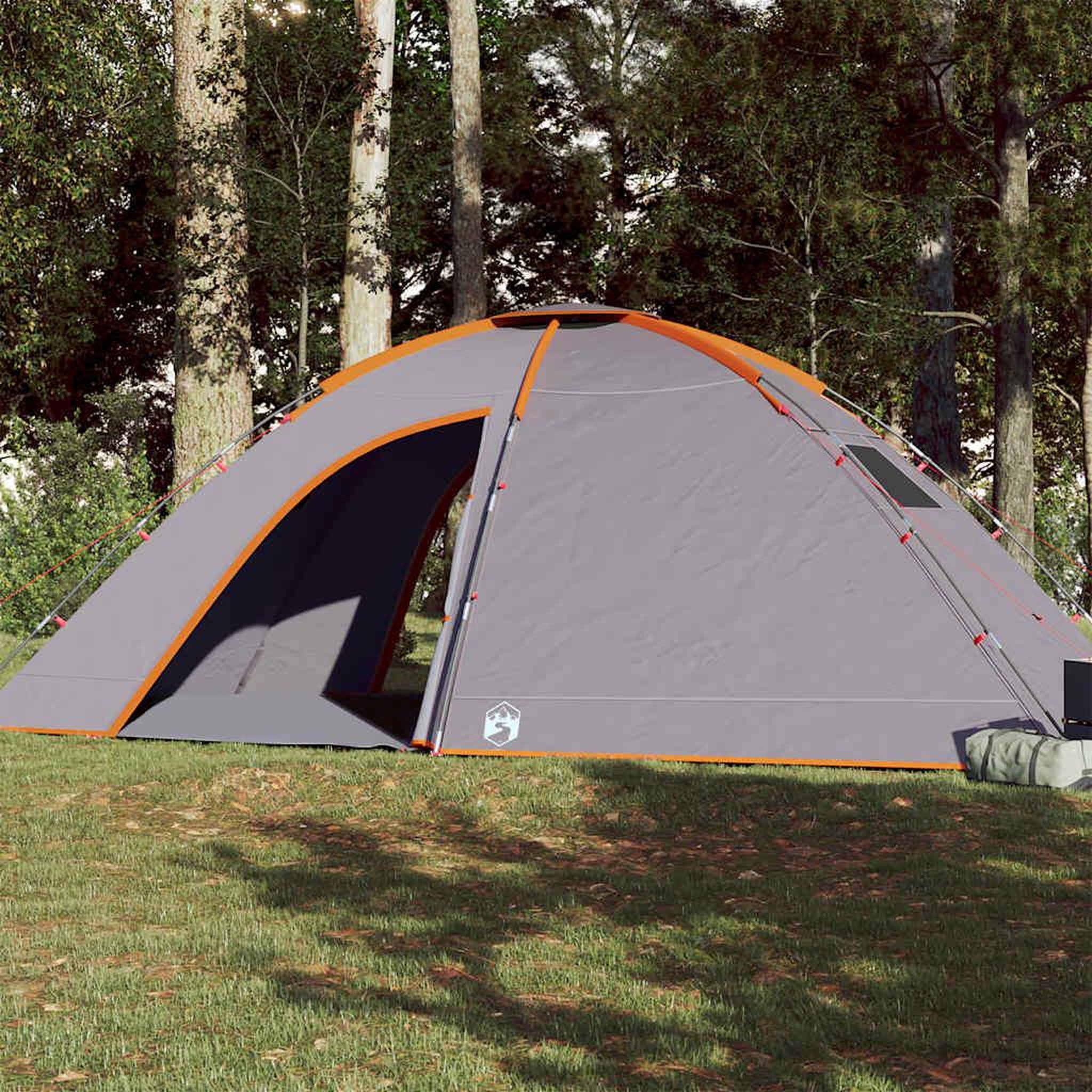 VIDAXL Tente de camping 8 personnes orange impermeable