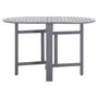 Voir la diapositive 3 : VIDAXL Ensemble a manger de jardin 5 pcs Bois d'acacia massif Gris