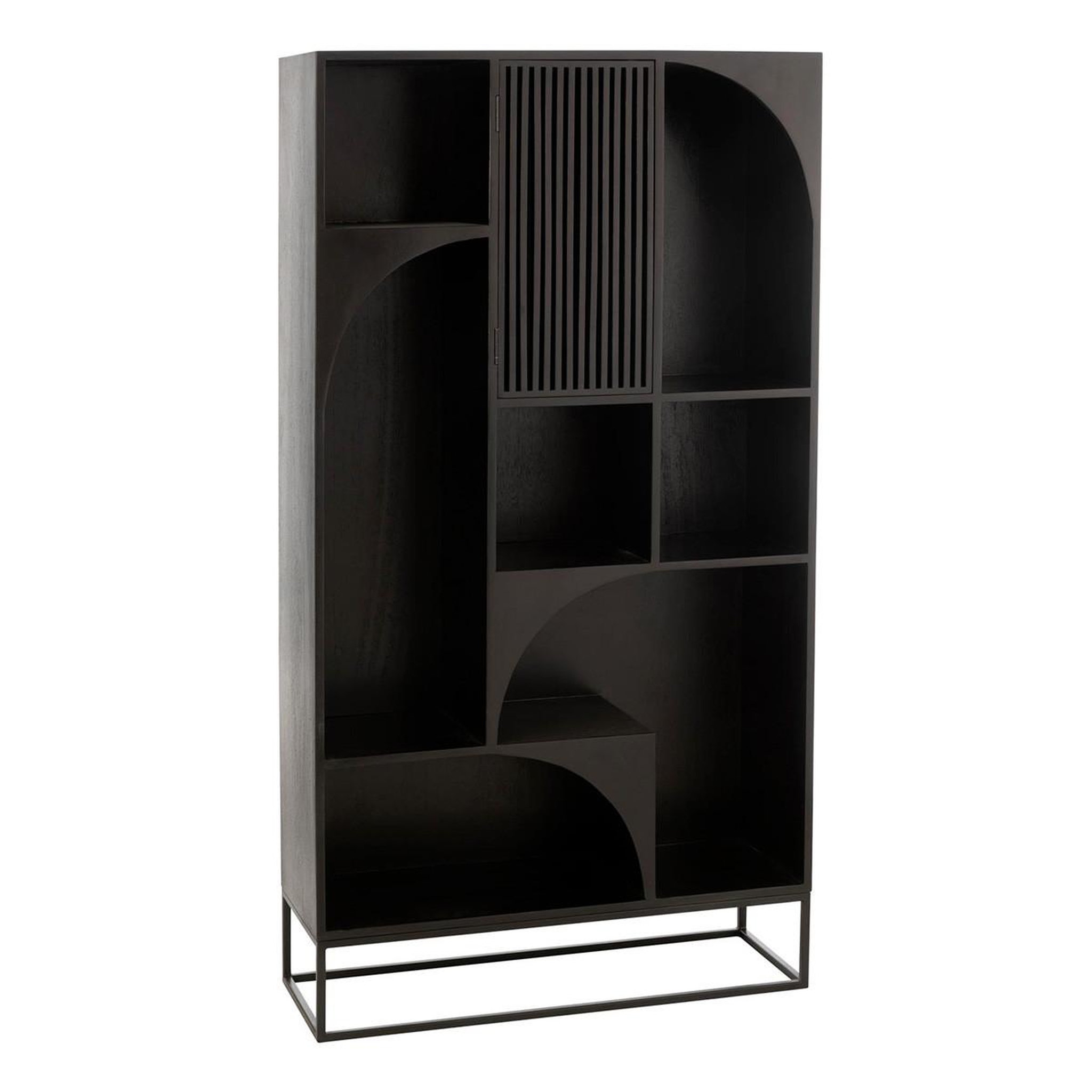 Voir la diapositive 5 : J-LINE Étagère Design en Bois  Mode  168cm Noir