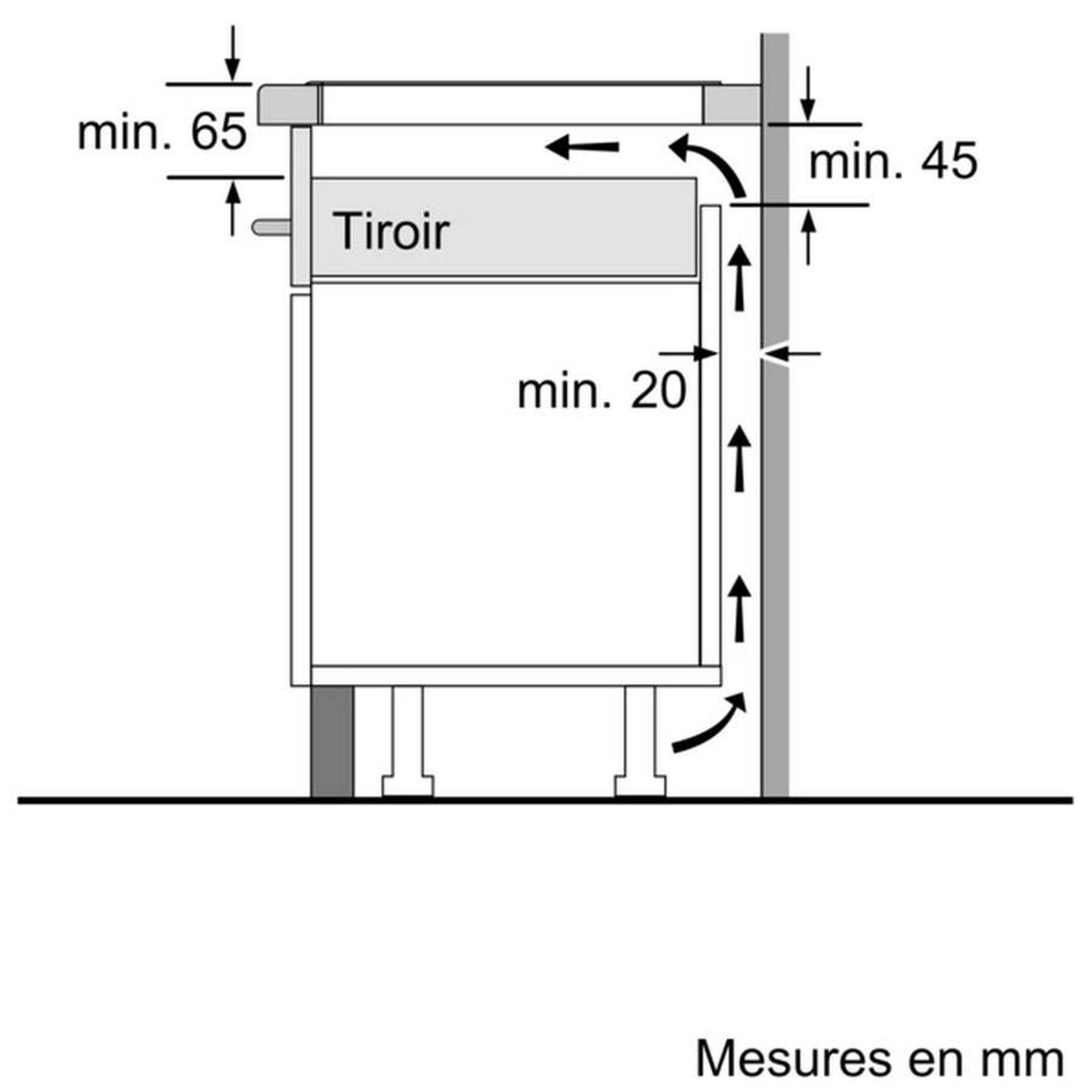 Voir la diapositive 4 : BOSCH Table de cuisson à induction 60cm 3 feux noir - PUJ611BB5E