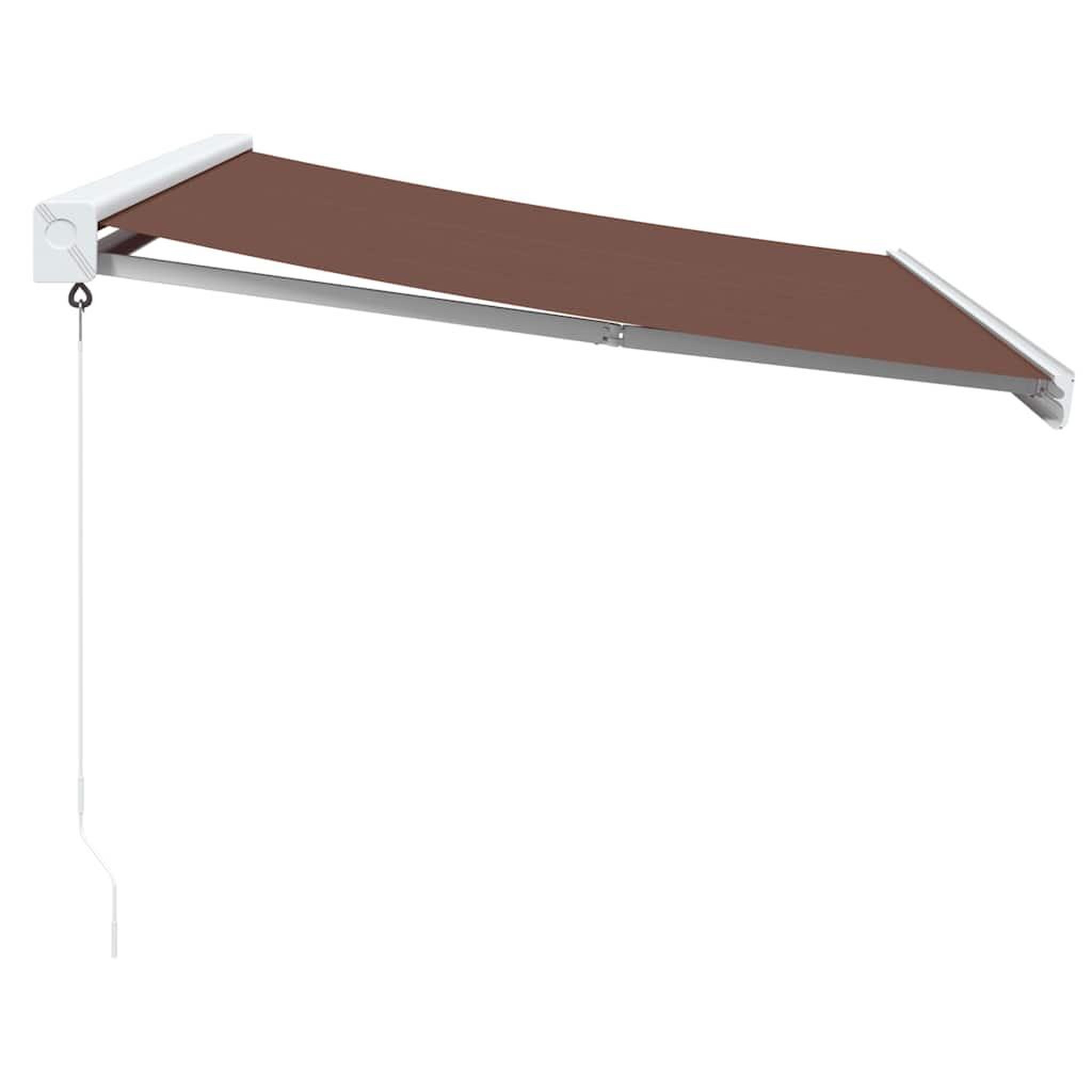 Voir la diapositive 4 : VIDAXL Auvent manuel retractable marron 300x250 cm