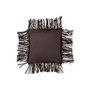 Voir la diapositive 2 : Paris Prix Coussin Déco à Franges  Coleman  45x45cm Marron