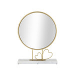 Paris Prix Miroir sur Pied en Marbre  Hearts  39cm Or