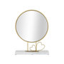 Voir la diapositive 1 : Paris Prix Miroir sur Pied en Marbre  Hearts  39cm Or