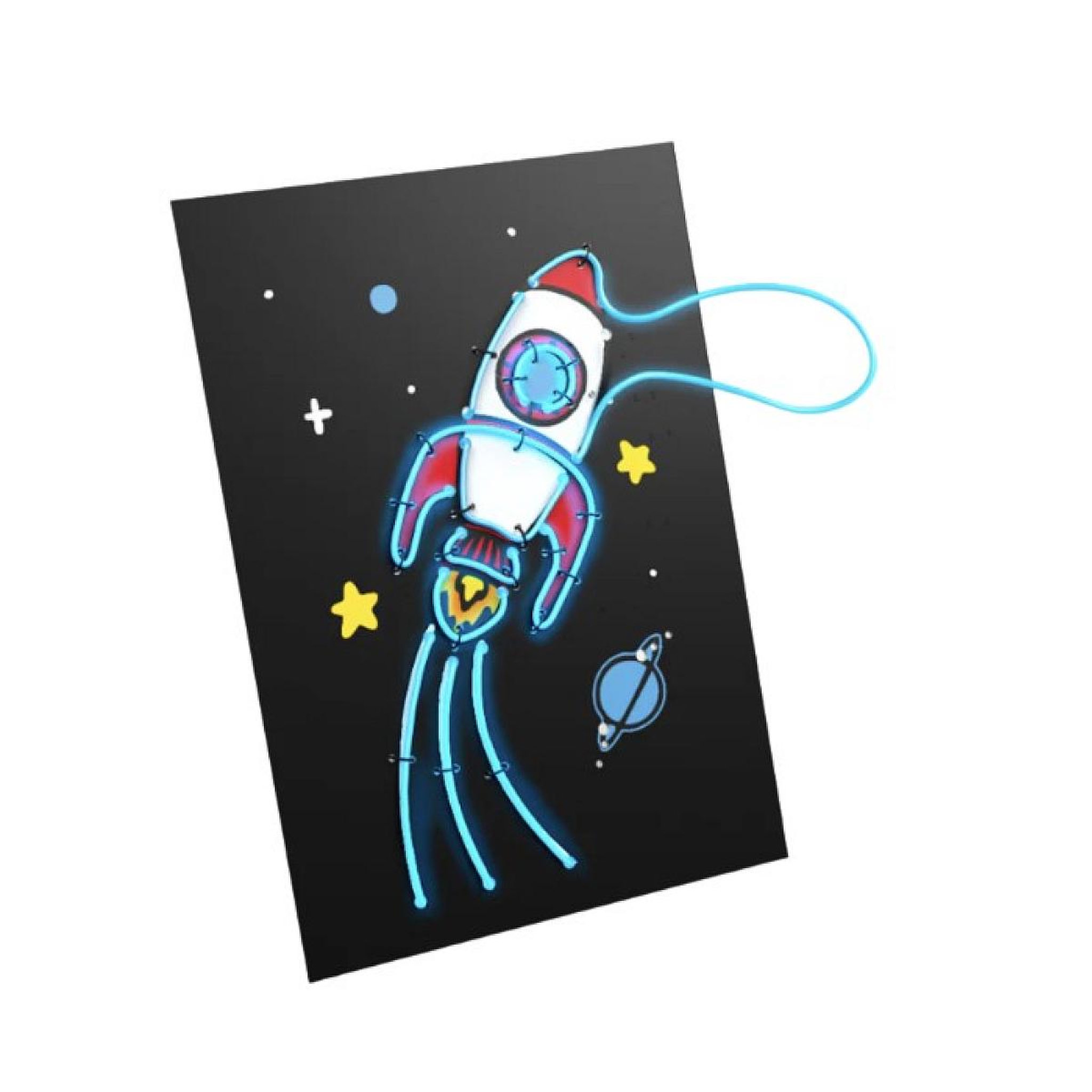 KIDYWOLF Kidyneon - Kit decoration murale lumineuse - 9 dessins -