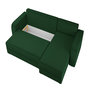 Voir la diapositive 4 : BEST MOBILIER Harvey - canapé d'angle réversible 4 places convertible avec coffre en velours