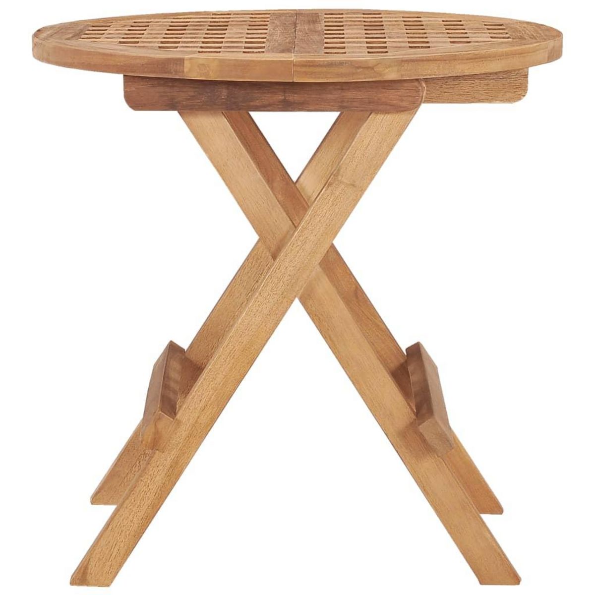 VIDAXL Table pliable de jardin 50x50x50 cm Bois de teck solide