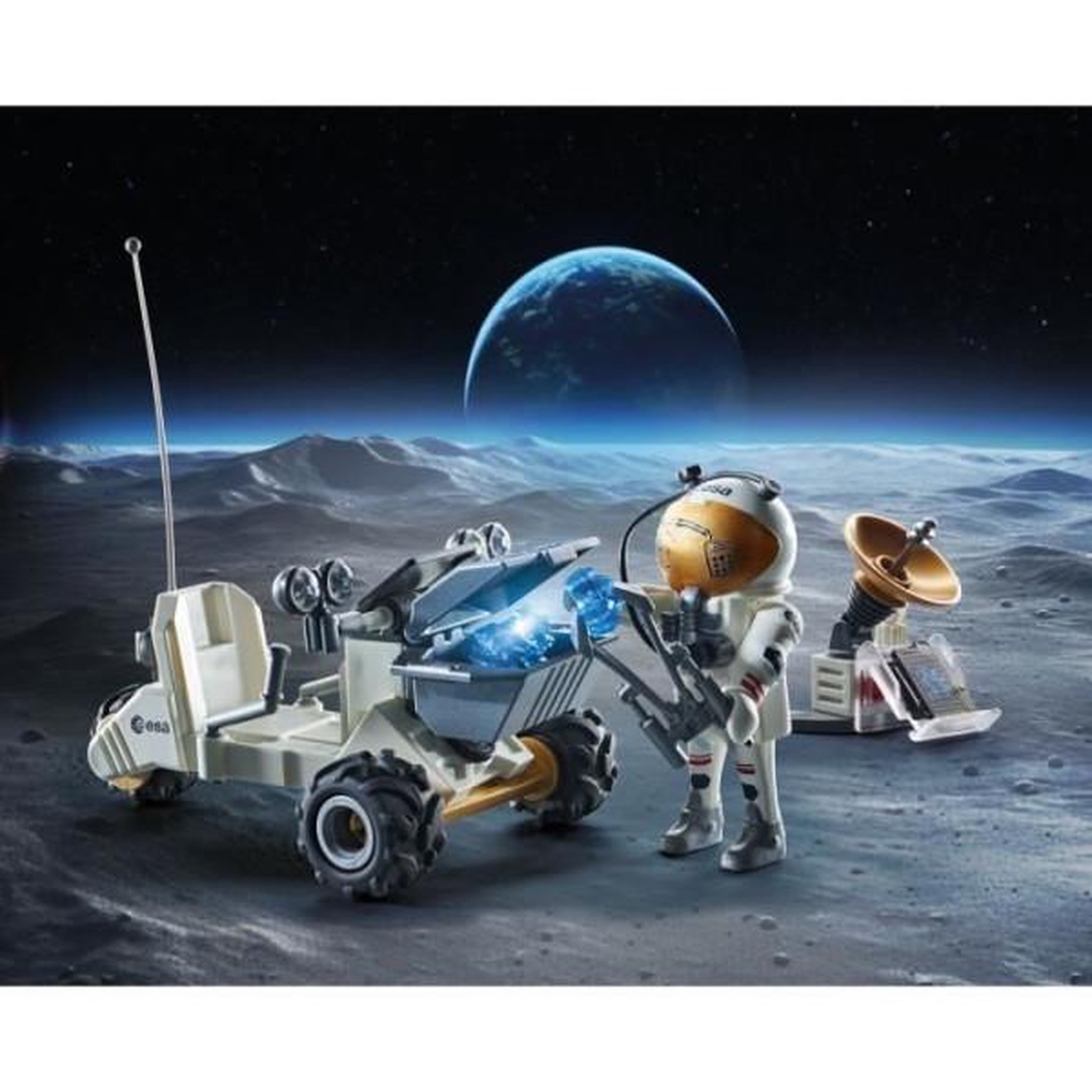 Voir la diapositive 3 : PLAYMOBIL PLAYMOBIL 71734 Mission spatiale, Action Heroes, L'espace, Starter Pack, 57 pieces, Des 4 ans