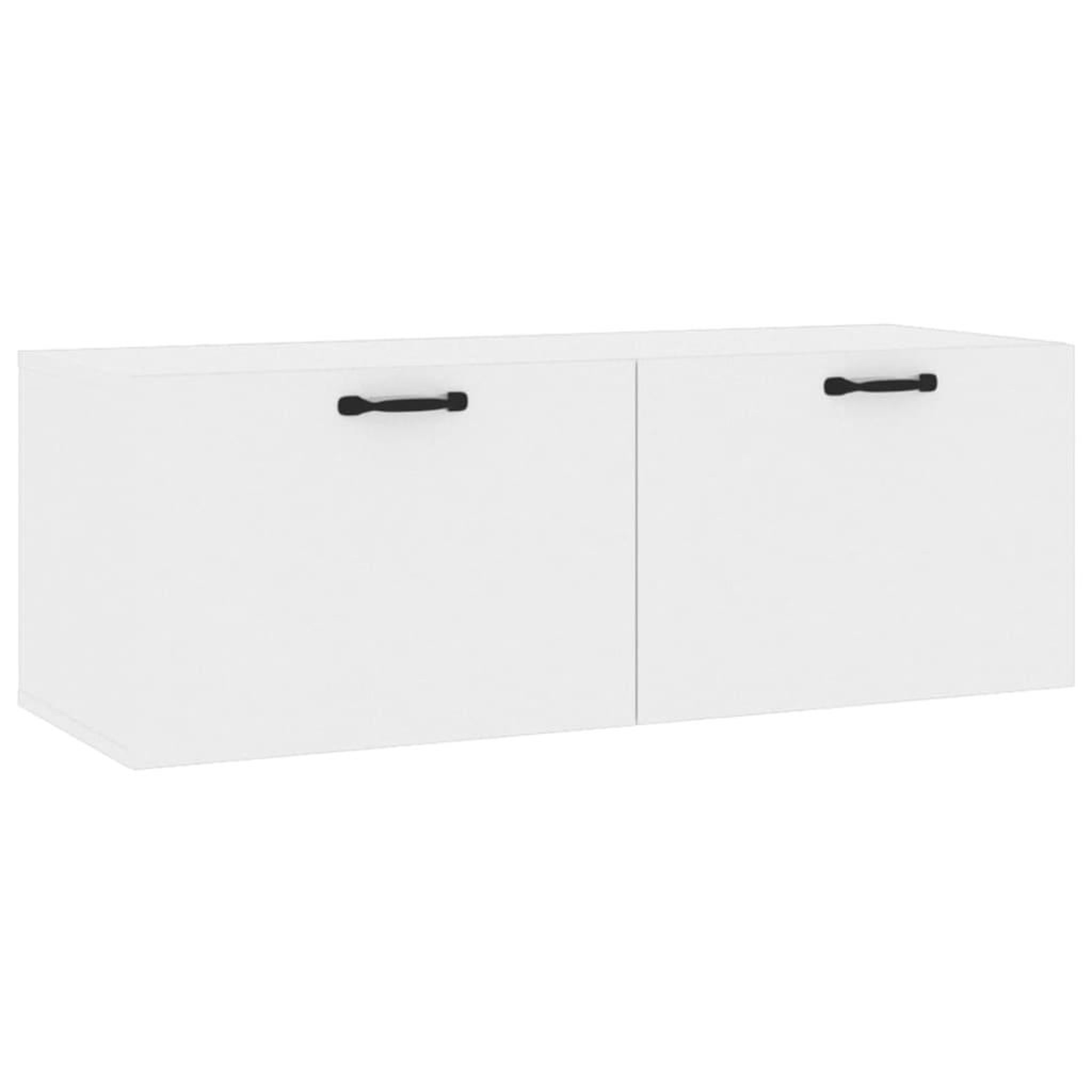 Voir la diapositive 2 : VIDAXL Armoire murale Blanc brillant 100x36,5x35 cm Bois d'ingenierie