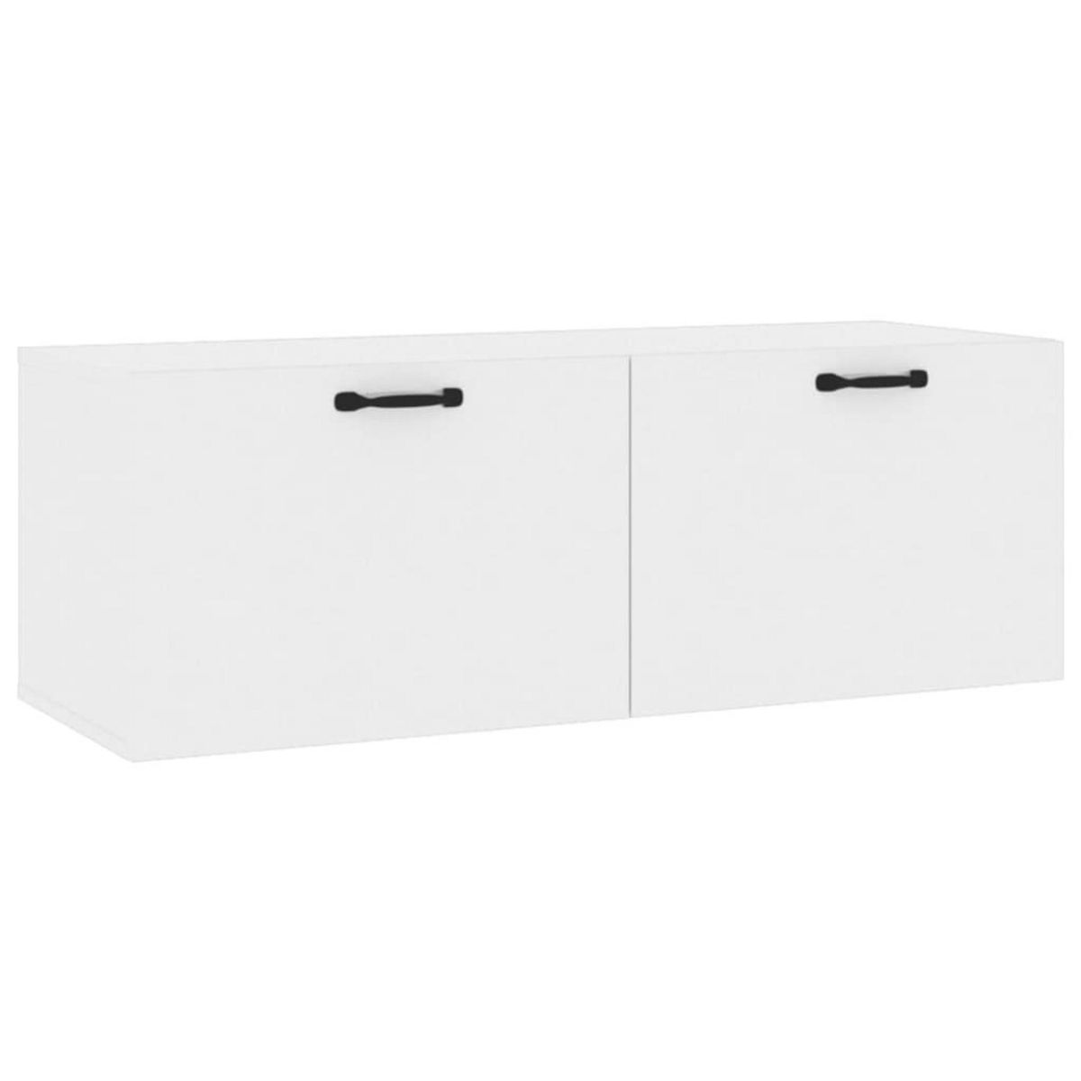 VIDAXL Armoire murale Blanc brillant 100x36,5x35 cm Bois d'ingenierie
