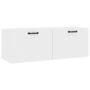 Voir la diapositive 2 : VIDAXL Armoire murale Blanc brillant 100x36,5x35 cm Bois d'ingenierie