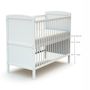 Voir la diapositive 4 : AT4 Lit bébé évolutif avec matelas ESSENTIEL 60 x 120 cm en bois
