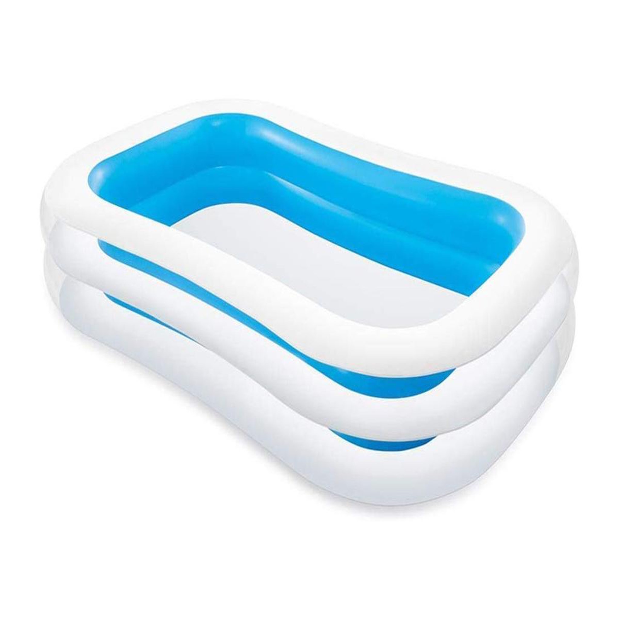 Voir la diapositive 3 : INTEX Piscine gonflable rectangulaire Family - Intex