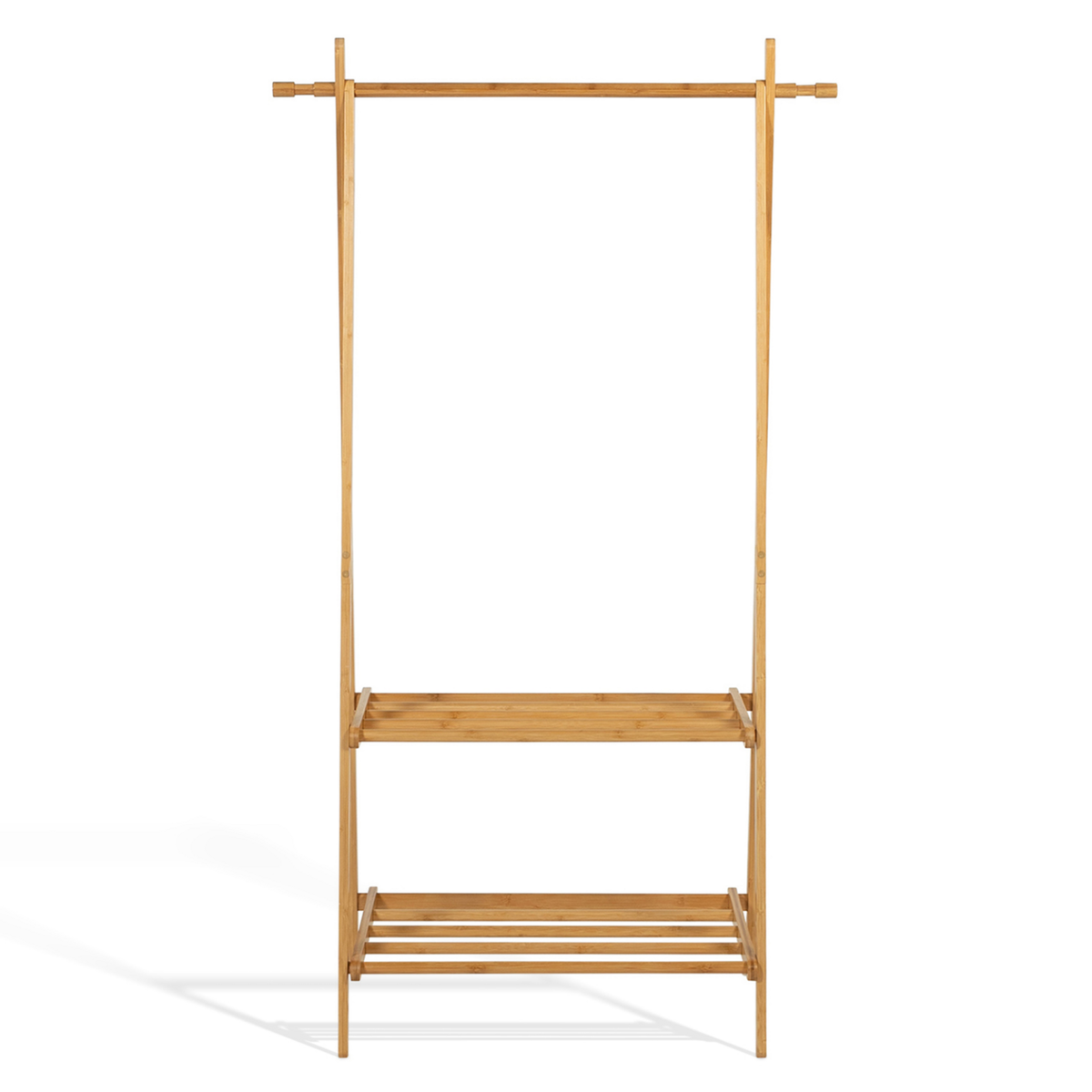 ID MARKET Portant d'entrée bambou RITA 2 étagères