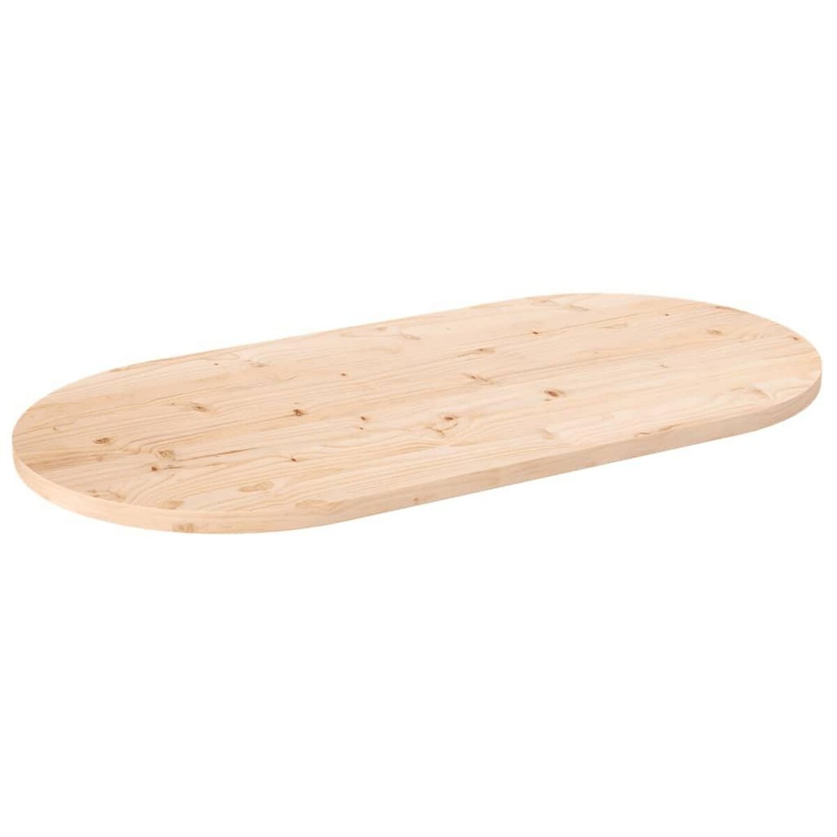 VIDAXL Dessus de table 90x45x2,5 cm bois de pin massif ovale