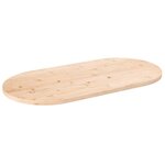 VIDAXL Dessus de table 90x45x2,5 cm bois de pin massif ovale