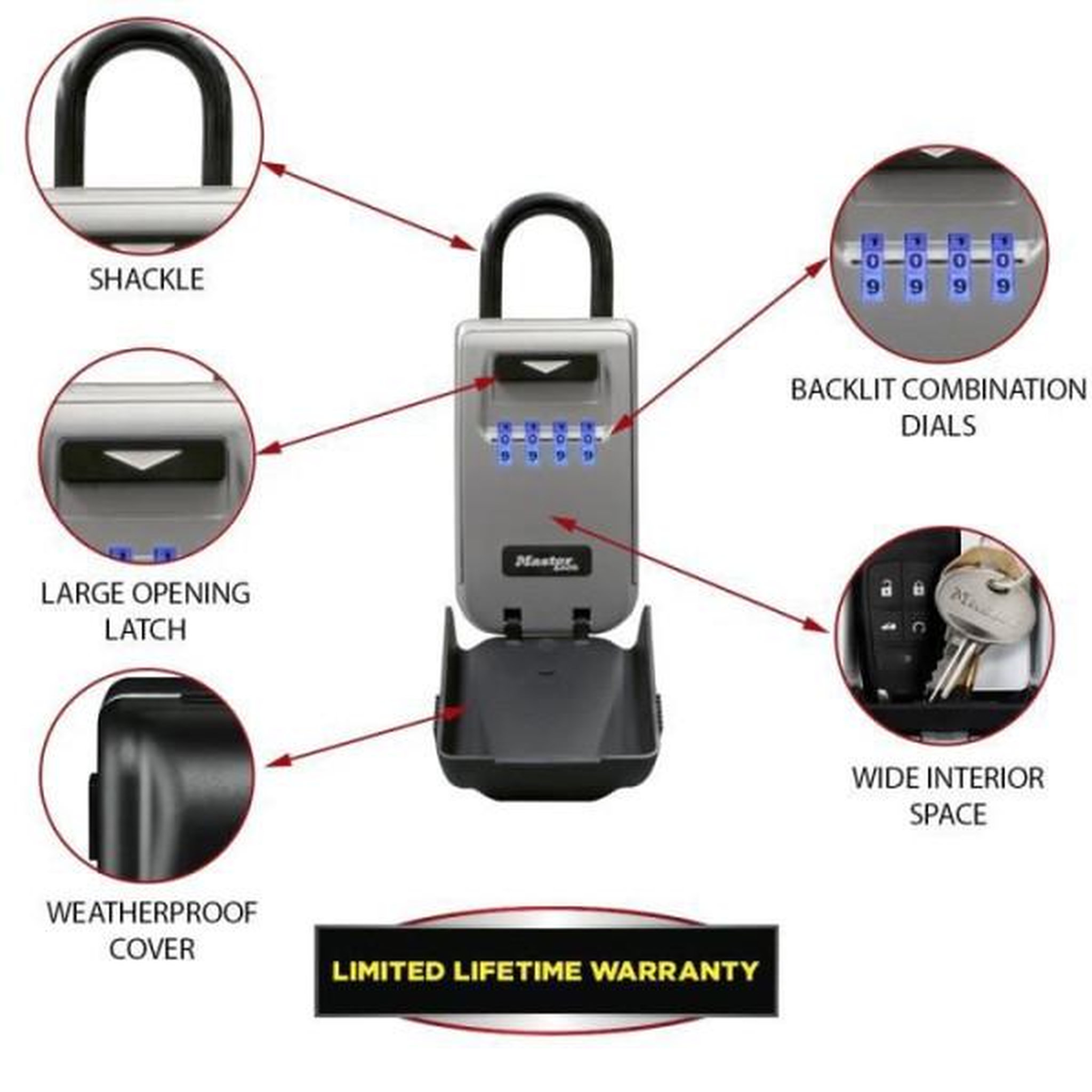 Voir la diapositive 5 : Master lock Armoire de sécurité masterlock boîte a clés 5424eurd format m