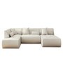 Voir la diapositive 1 : LISA DESIGN Onyx - canapé modulable panoramique d'angle gauche 7 places - en tissu