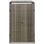 Voir la diapositive 4 : VIDAXL Abri pour poubelle Gris 70x80x117 cm Resine tressee