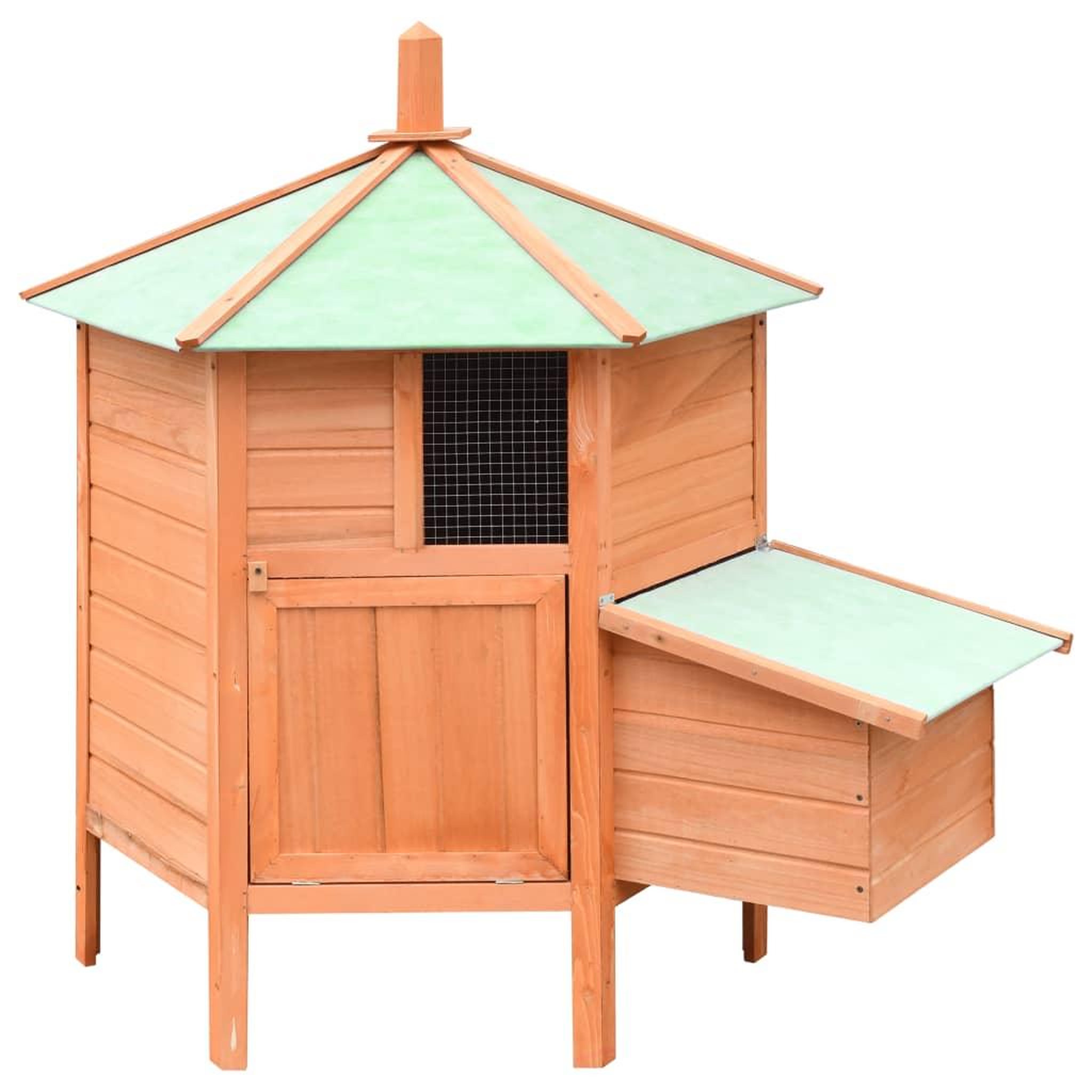 VIDAXL Poulailler bois de pin massif et sapin 126x117x125 cm