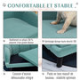 Voir la diapositive 5 : PAWHUT Canapé chien lit pour chien chat design contemporain coquillage dim. 98L x 60l x 35H cm coussin moelleux velours vert