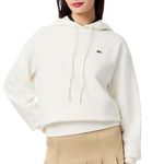 Lacoste Sweat à Capuche  Femme Lacoste polaire surdimensionné. Coloris disponibles : Blanc