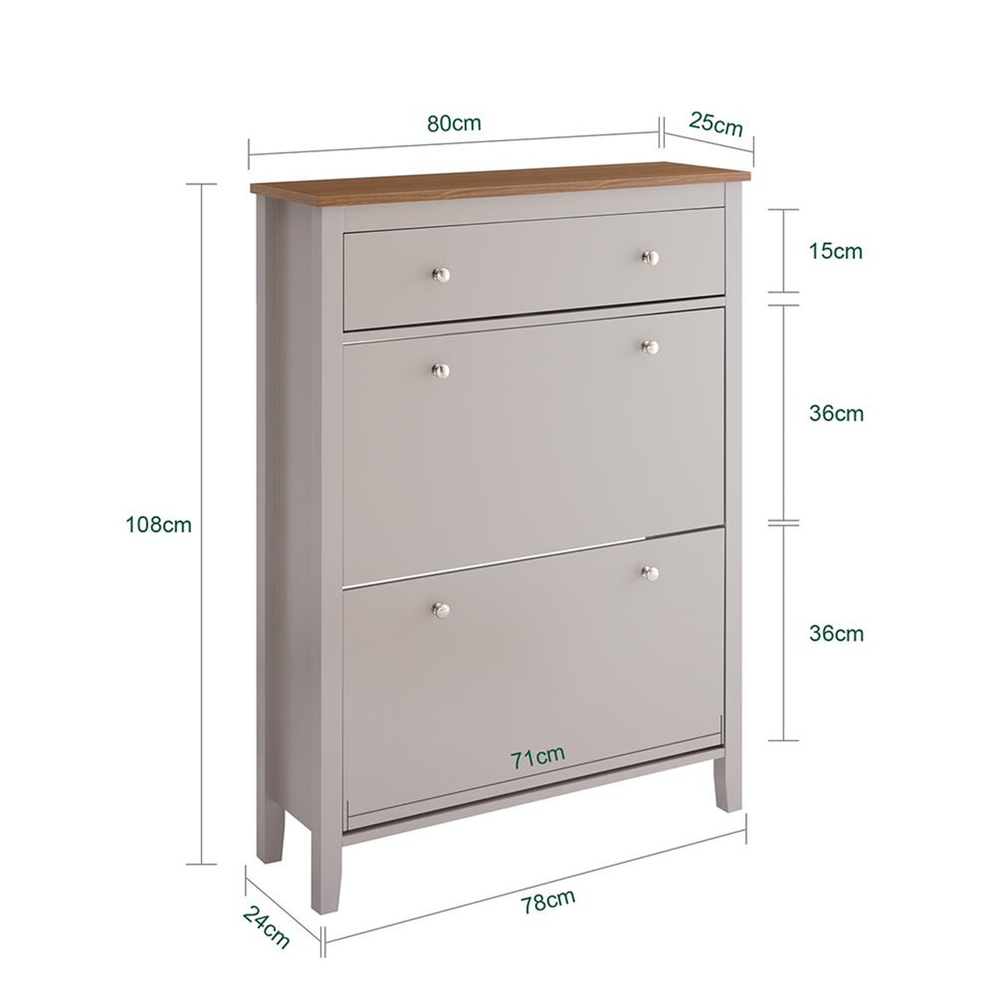 Voir la diapositive 3 : SOBUY SoBuy - Meuble À Chaussures 3 portes - Moderne - FSR89