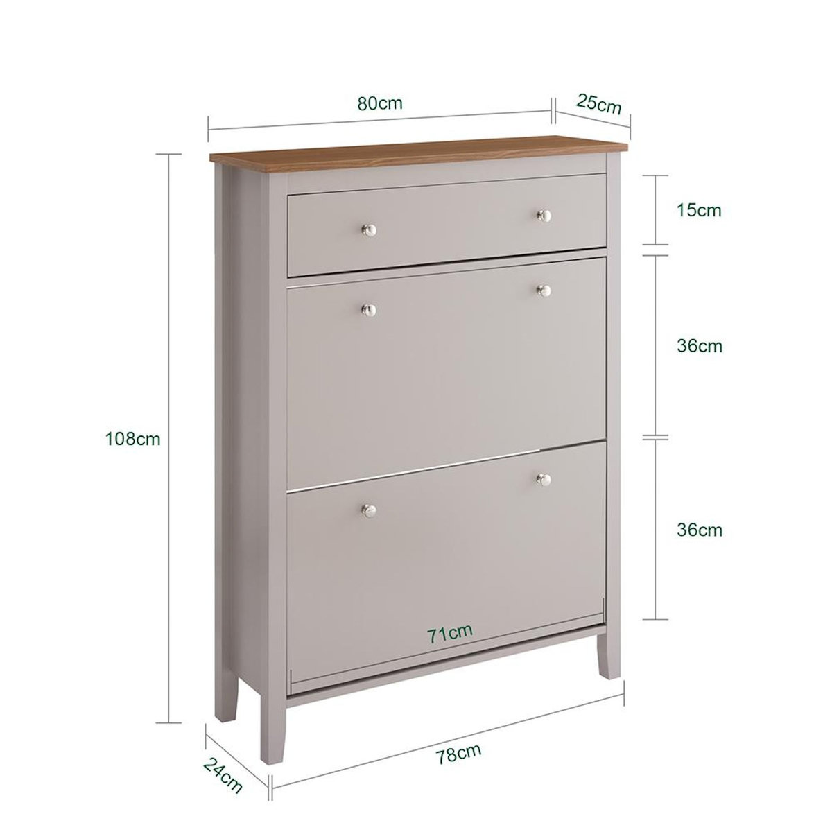 SOBUY SoBuy - Meuble À Chaussures 3 portes - Moderne - FSR89